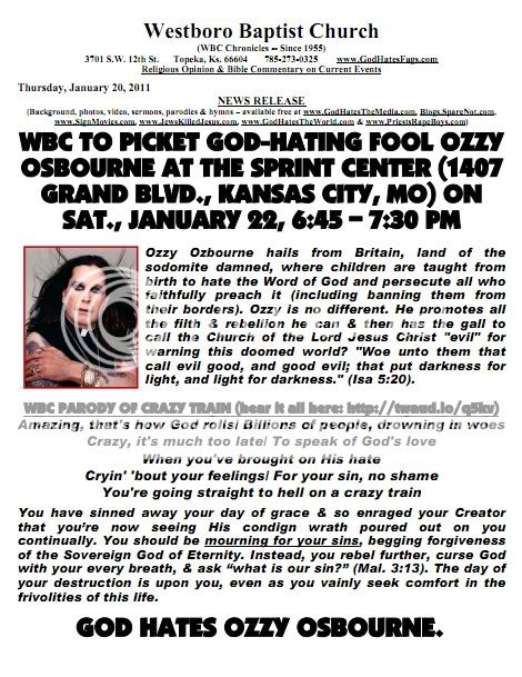 Ozzy Hated by the WBC